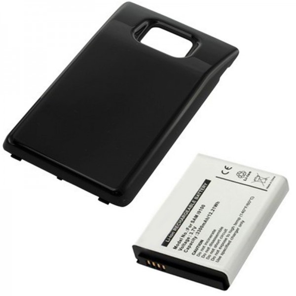 AccuCell batteri passer til Samsung Gt-I9100 3300mAh med låg