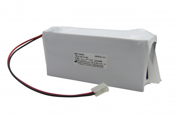 Genopladeligt blybatteri egnet til Ivac infusionspumpe 581, 591, 597, 598, infusionsregulator 281 GC