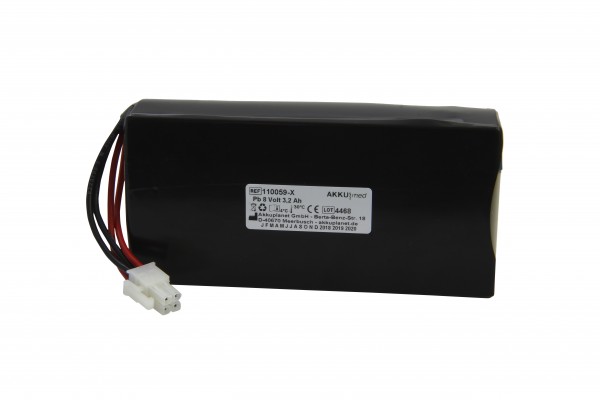 Blybatteri passer til Datex Ohmeda Braun pulsoximeter 3800/3900 CE-kompatibel