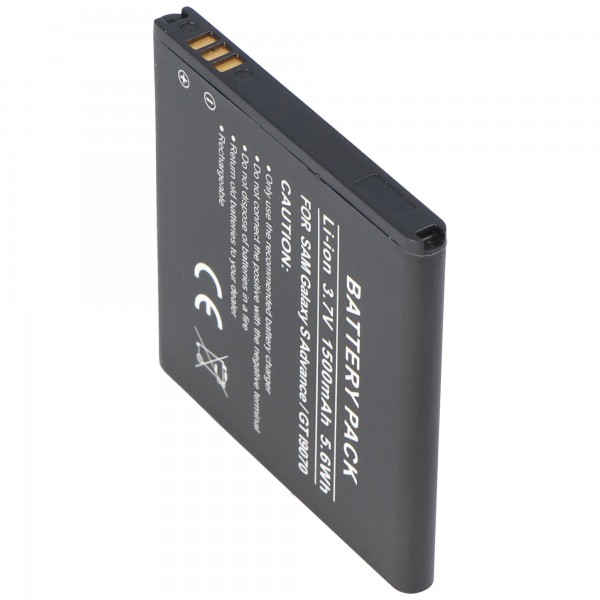 AccuCell batteri passer til Samsung Galaxy S Advance, GT-I9070, EB535151VU