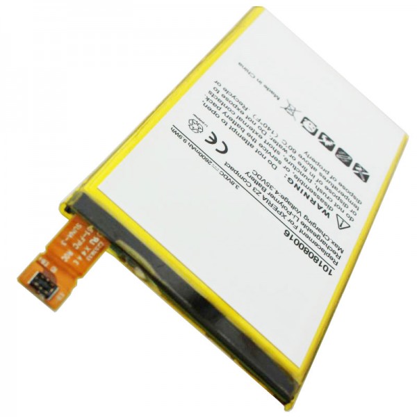 Batteri passer til Sony Ericsson XPERIA Z3 Compact, LIS1561ERPC, 3,8 Volt med 2600mAh Li-Polymer batteri