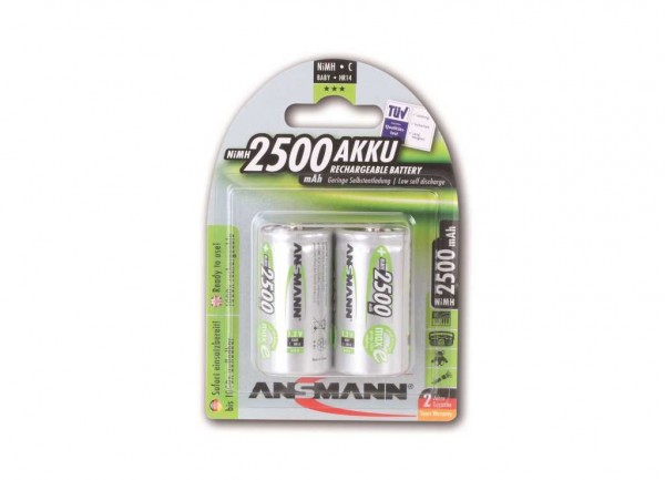 Ansmann NiMH batteri baby 2500mAh, blisterpakning med 2