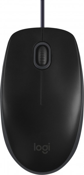 Logitech Mouse B110, Silent, USB, sort optisk, 1000 dpi, 3 knapper, business