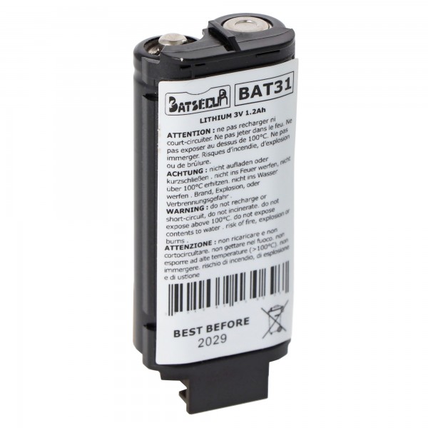 Backup batteri LiMnO2 3V 1200mAh erstatter Daitem BATLi31