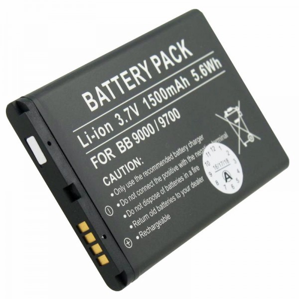 Batteri passer til BlackBerry Bold 9000, M-S1, BAT-14392