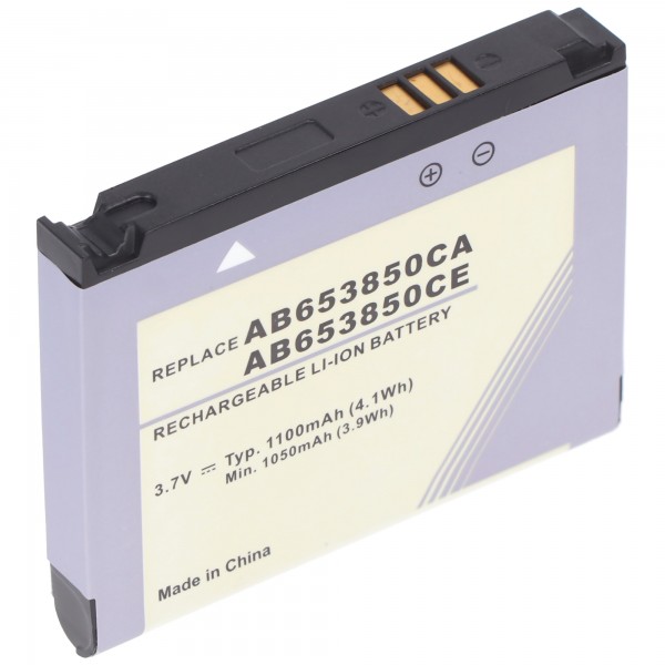 AccuCell batteri passer til Samsung SGH-i900, -i900 Omnia, AB6538