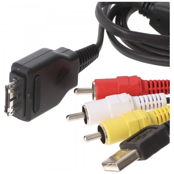 USB / AV-tilslutningskabel passer til Sony CyberShot eller udskiftet VMC-MD2