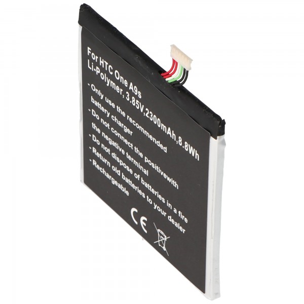 Batteri passer til HTC One A9s Batteri 35H00259-00M, B2PWD100, 2PWD100, One A9s LTE, One A9s TD-LTE
