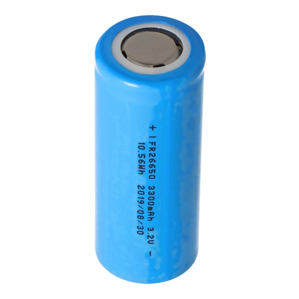 IFR26650 3.2V - 3.3V 3300mAh LiFePO4 (lithium jernphosphat) batteri