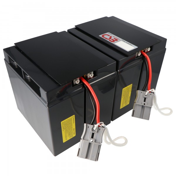 Replikabatteri nøjagtigt egnet til APC-RBC55 batteri, der er forudmonteret med kabel og stik