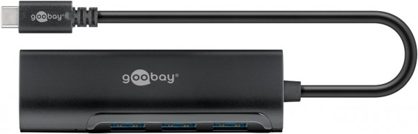 Goobay USB-C™-hub til samtidig tilslutning af fire USB 3.0 A-stik - USB-C™-stik 4 x USB A-stik