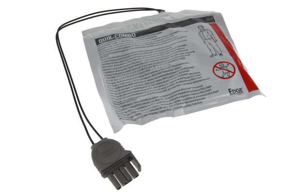 Originale Quik-Combo defibrilleringselektroder, pads egnet til Physio Control 11996-000017, LP9, LP10, LP20, til voksne