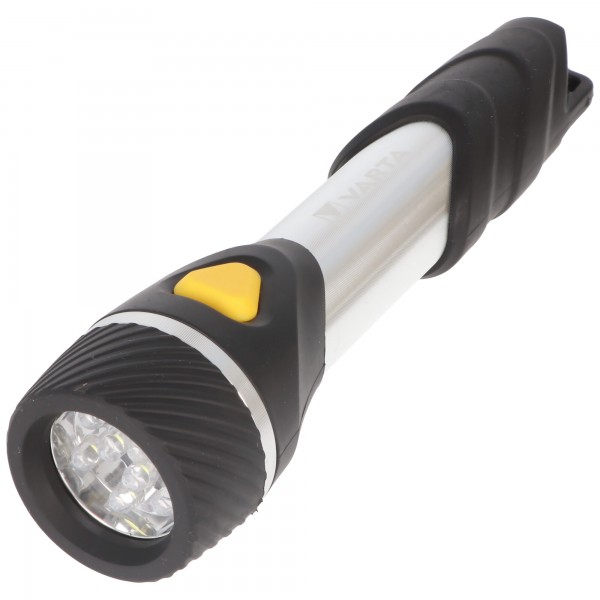 Varta LED lommelygte Dagslys, Multi LED F20 40lm, inkl. 2x alkaliske AA batterier, blisterpakning