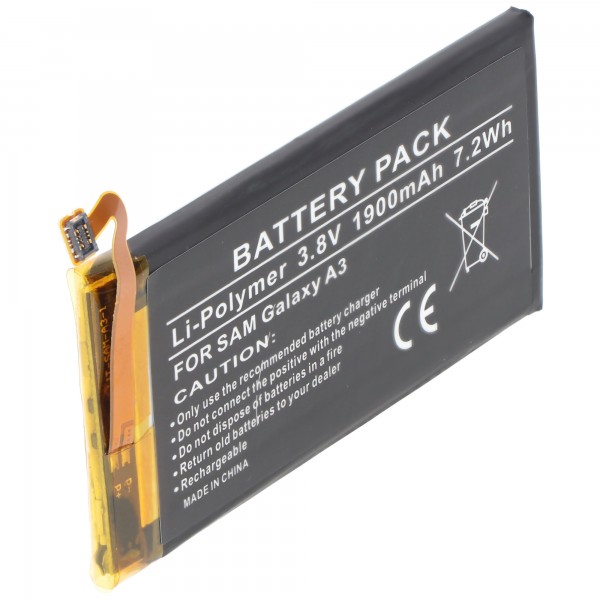 EB-BA300ABE Udskiftningsbatteri til Samsung Galaxy A3 3.8 Volt 1900mAh
