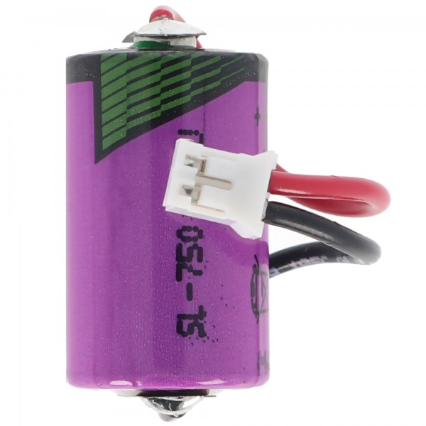Udskiftningsbatteri egnet til Testo-dataloggeren 175-T3, 175-H1, 175-H2, 175-S1, 175-S2 batteri, 1 / 2AA 3,6 volt med kabel og stik