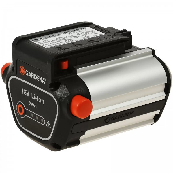 Gardena system batteri BLi-18 til fx trimmere, hækkeklippere 18V 2,6Ah (9839-20) LED display