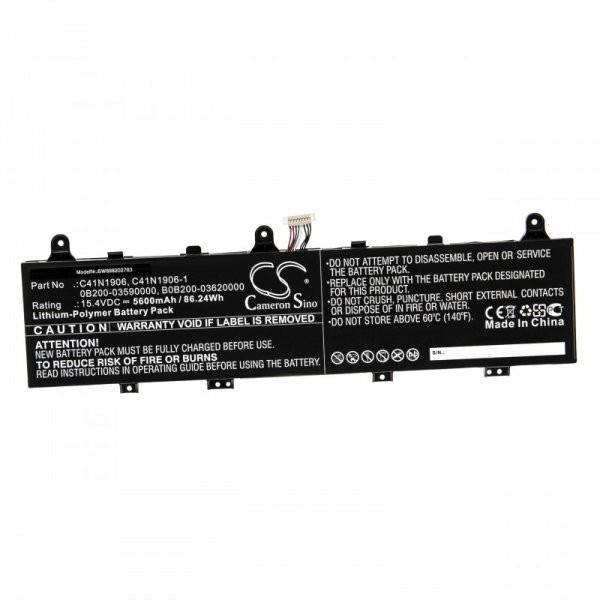 Batteri passer til Asus FX506IV, 0B200-03590000, B0B200-03620000 Li-Polymer 5600mAh 15.4V