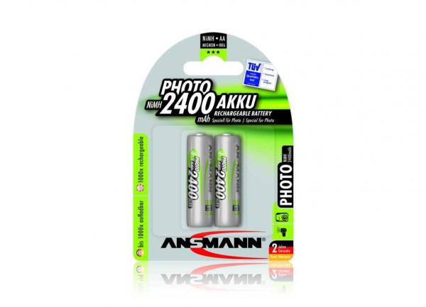 Ansmann NiMH batteri Mignon 2400mAh Fotoblisterpakning med 2