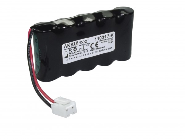 NiMH-batteri passer til Söhnle skalaer S20-2760 6,0 Volt 2,0 Ah CE-kompatibel