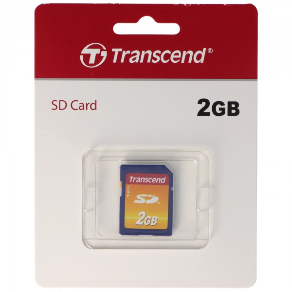 Transcend SD-kort 2 GB det sikre hukommelseskort i stempelformat