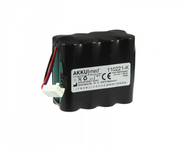 NiMH-batteri passer til BCI Capnocheck CO², SPO², 3303, AD700 - Type 8200 (9714)