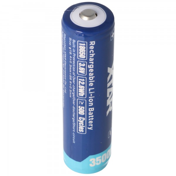 XTAR 18650 3500mAh 3.6V - 3.7V Li-Ion batteri (beskyttet)