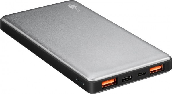 Quickcharge Powerbank med 10000mAh, hurtig opladning og QC3.0 og USB-C ™