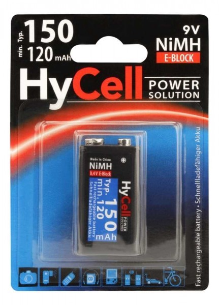 HyCell NiMH batteritype 150 E-Block 120mAh