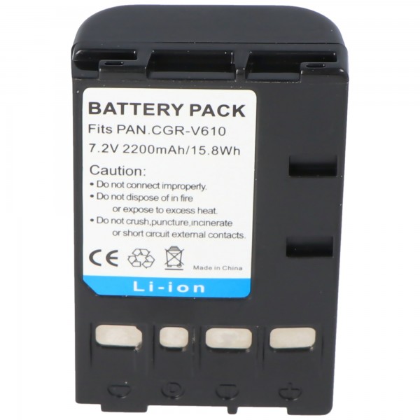 AccuCell batteri passer til Panasonic CGR-V14S, CGR-V610 CGR-V620
