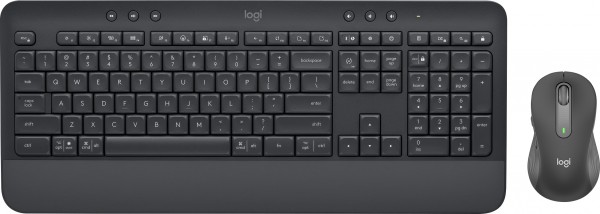 Logitech Tastatur/Musesæt MK650, Trådløs, Bolt, Bluetooth, Graphite Signature, DE, Optisk, 400-4000 dpi, Business