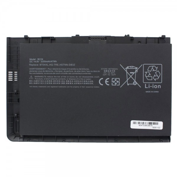 Batteri passer til HP EliteBook Folio 9470 batteri, EliteBook Folio 9470m