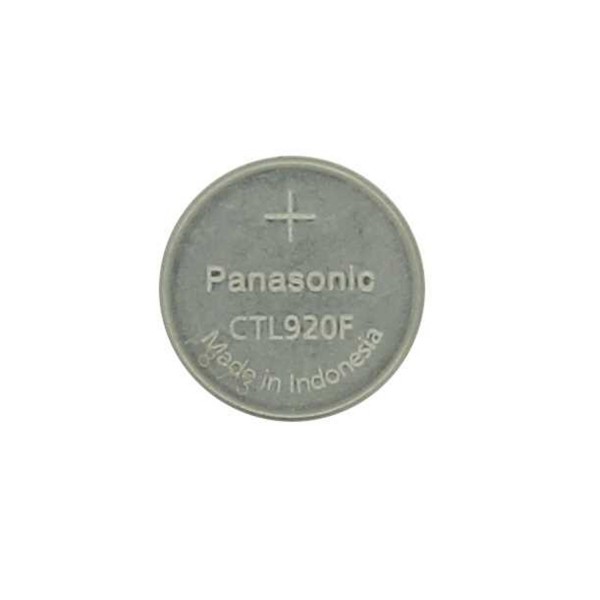 CTL920 Panasonic batteri til Casio kondensator CTL920, CTL920F, CTL927F uden afleder, mål 2,0 x 9,5 mm