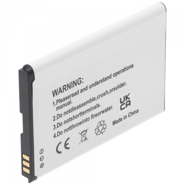 Li-Ion batteri - 1600mAh (3.7V) til mobiltelefon, smartphone, telefon erstatter Li3717T42P3h654458