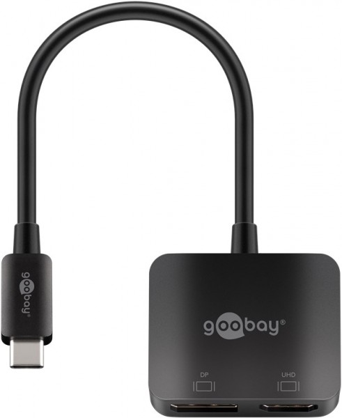 Goobay USB-C™-adapter til DisplayPort og HDMI™ - USB-C™-stik > HDMI™-stik (type A)