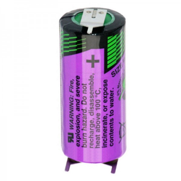 SL-761 / PT Tadiran Lithium 3.6V Batteri SL 761 / PT 2 / 3AA celle med print kontakter 1/2 pin + / -