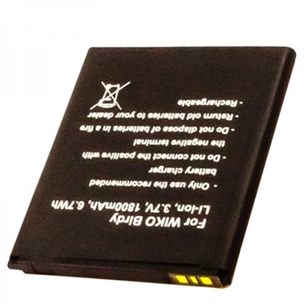 AccuCell batteri passer til mobiltelefon batteri Wiko Birdy batteri S104-M25000-000