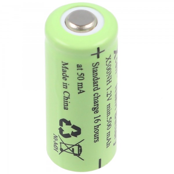 AccuCell Batteri Lady LR1 Størrelse N med udtalt positiv pol, 1,2 Volt, 500mAh GPLADY