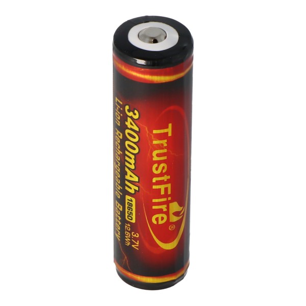Trustfire 18650 3400mAh 3.6V - 3.7V PCB beskyttet Li-ion batteri (Flame)