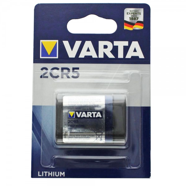 Varta 2CR5 Photo Lithium Battery 6203 Pakke med 10