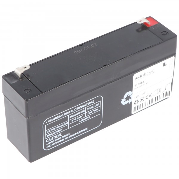 Blysyrebatteri passer til Criticon Dinamap proCare 100, 300