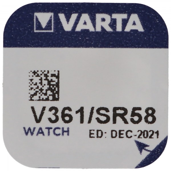 361, Varta V361, SR721W, SR58 knapcelle til ure osv.