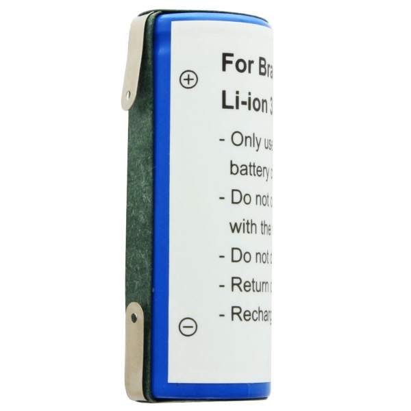 Batteri passer til Braun 5671, 5673, Philips Nerelco 8892XL, 3,7 Volt 1600mAh, 50,00 x 18,50 x 18,20mm