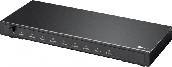 HDMI -splitter, 1 input / 8 output (Full HD) distribuerer et HDMI -signal til op til 8 skærme