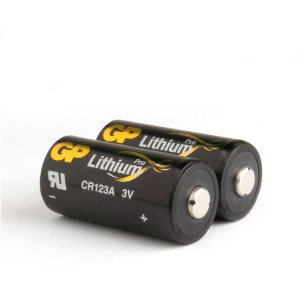 CR123A batteri GP Lithium Pro 3V 2 stk