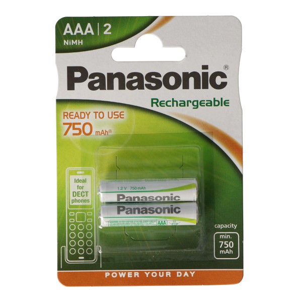Panasonic Batteri Micro / AAA op til 1600 gange genopladeligt 2-blister