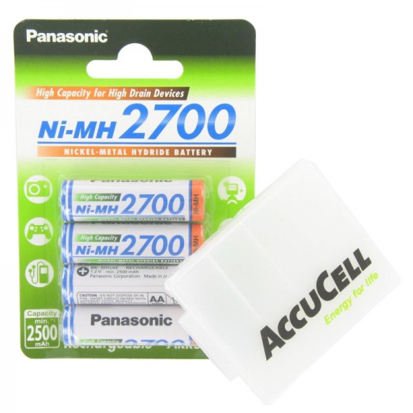 Panasonic Mignon Batteri 2700mAh HR-3U, BK-3HGAE / 4BE Blister 4er