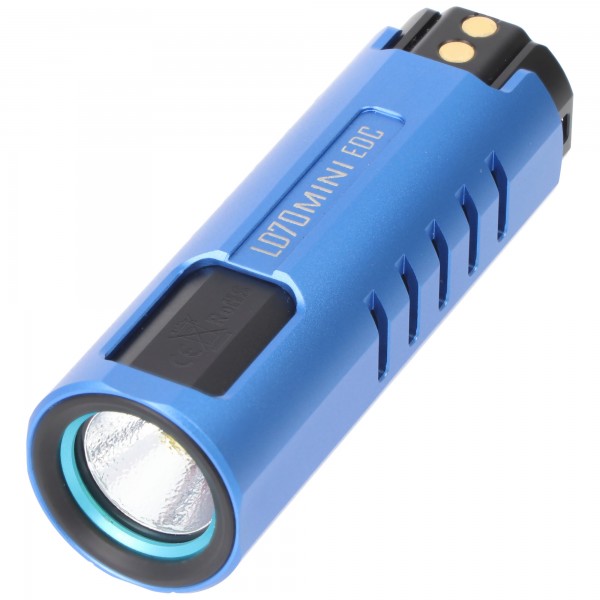 Imalent LD70 Mini EDC LED lommelygte blå med 4000 lumen, lysrækkevidde maks. 203 meter