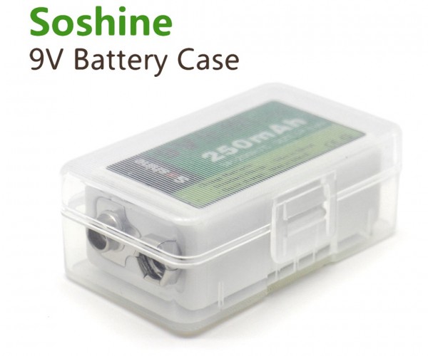 Soshine Opbevaringsboks til 9V Blok 6LR61 / AM-6 (6F22) Batterier6LR61 / AM-6 (6F22)