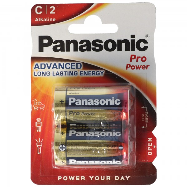 Panasonic Pro Power Baby C LR14 alkalisk batteri i dobbeltblister