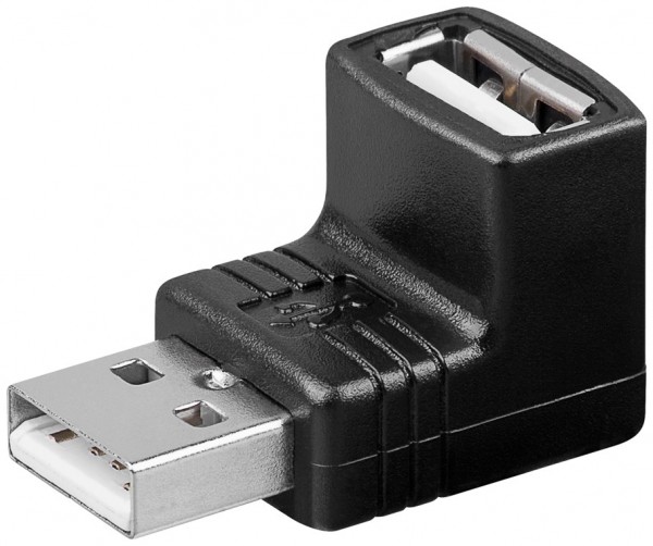 Goobay USB 2.0 Hi-Speed adapter USB 2.0 stik type A til USB 2.0 stik type A 90°
